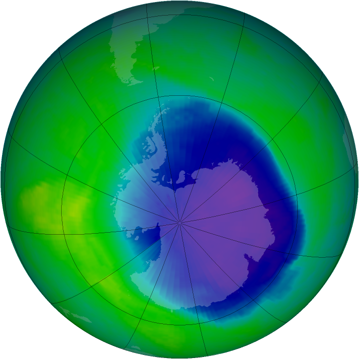 Ozone Map 2001-11-05